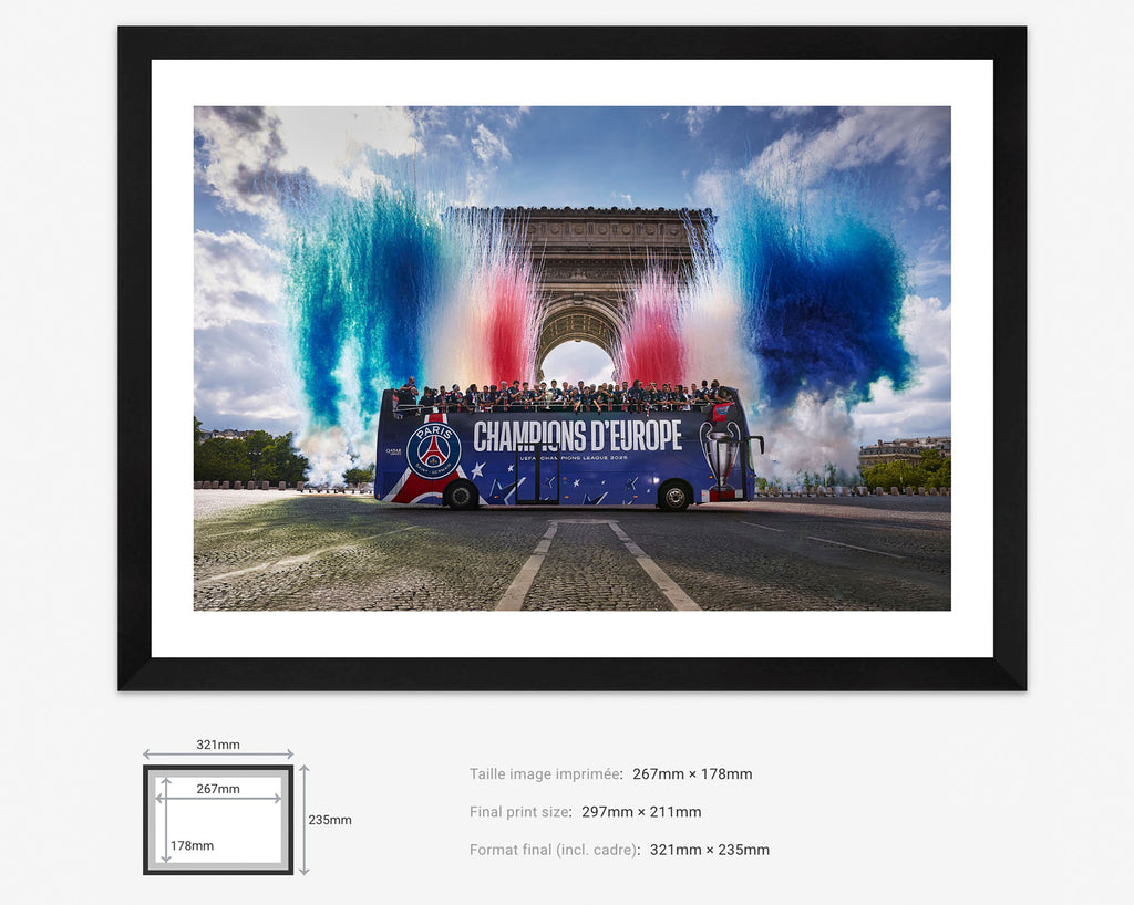 PSG Victory - A4 FineArt Framed